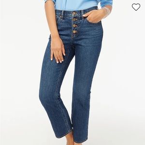 J Crew Mid-Rise Flare Crop Jean